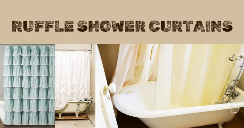 7 Stunning Ruffle Shower Curtain Designs to Décor your bathroom